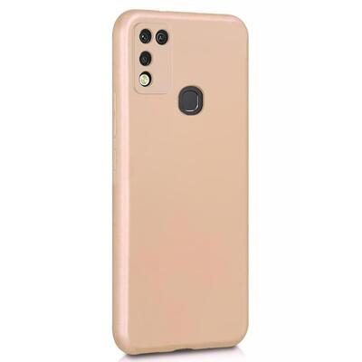 Microsonic Infinix Hot 10 Play Kılıf Matte Silicone Gold