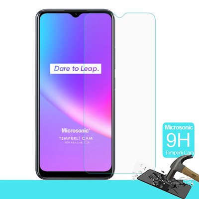 Microsonic Realme C25s Tempered Glass Cam Ekran Koruyucu