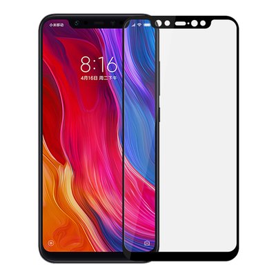 Microsonic Xiaomi Mi 8 Kavisli Temperli Cam Ekran Koruyucu Film Siyah