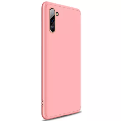 Microsonic Samsung Galaxy Note 10 Kılıf Double Dip 360 Protective Rose Gold