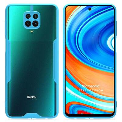 Microsonic Xiaomi Redmi Note 9 Pro Kılıf Paradise Glow Turkuaz