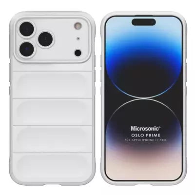 Microsonic Apple iPhone 17 Pro Kılıf Oslo Prime Beyaz