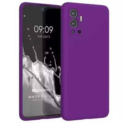 Microsonic Infinix Hot 12 Kılıf Matte Silicone Mor