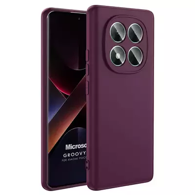 Microsonic Xiaomi Poco X7 Kılıf Groovy Soft Mor