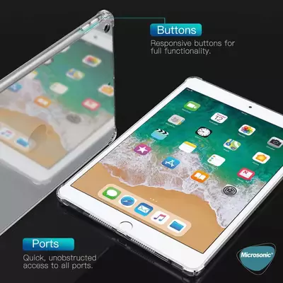 Microsonic Apple iPad 9.7 2017 Kılıf (A1822-A1823) Shock Absorbing Şeffaf