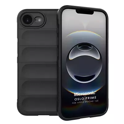 Microsonic Apple iPhone 16e Kılıf Oslo Prime Siyah