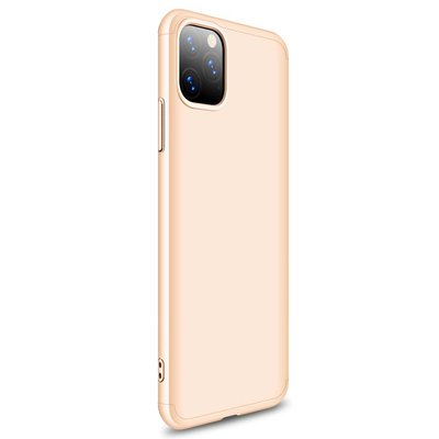 Microsonic Apple iPhone 11 Pro Kılıf Double Dip 360 Protective AYS Gold