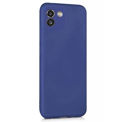 Microsonic Samsung Galaxy A03 Kılıf Matte Silicone Lacivert