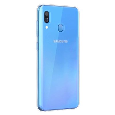 Microsonic Samsung Galaxy A40 Kılıf Transparent Soft Beyaz