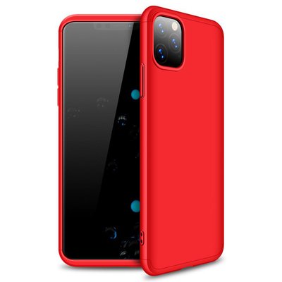 Microsonic Apple iPhone 11 Pro Kılıf Double Dip 360 Protective AYS Kırmızı