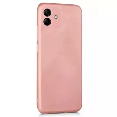 Microsonic Samsung Galaxy A04 Kılıf Matte Silicone Rose Gold