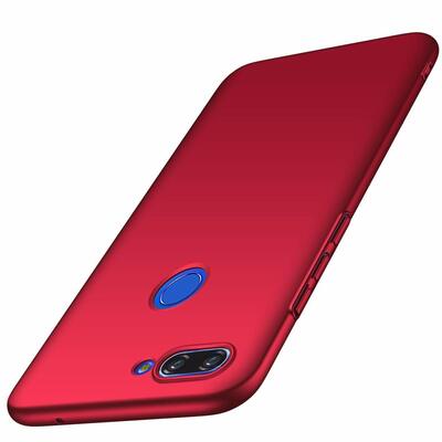 Microsonic Xiaomi Mi 8 Lite Kılıf Matte Silicone Kırmızı