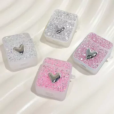 Microsonic AirPods Pro 2.Nesil Kılıf Glitter Shiny Pembe