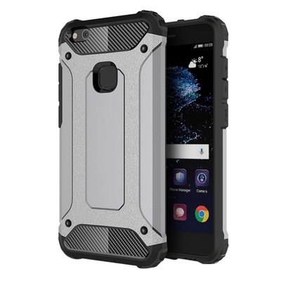 Microsonic Huawei P10 Lite Kılıf Rugged Armor Gri