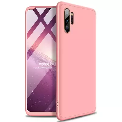 Microsonic Samsung Galaxy Note 10 Plus Kılıf Double Dip 360 Protective Rose Gold