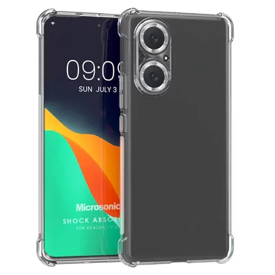 Microsonic Realme 12 Lite Kılıf Shock Absorbing Şeffaf