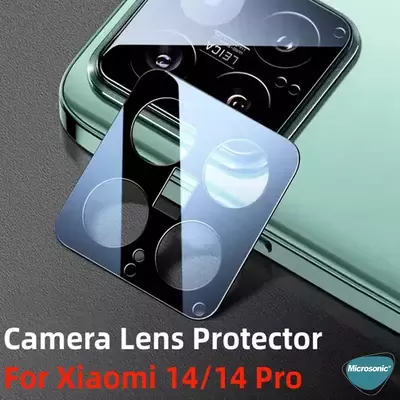 Microsonic Xiaomi Mi 14 Kamera Lens Koruma Camı V2 Siyah