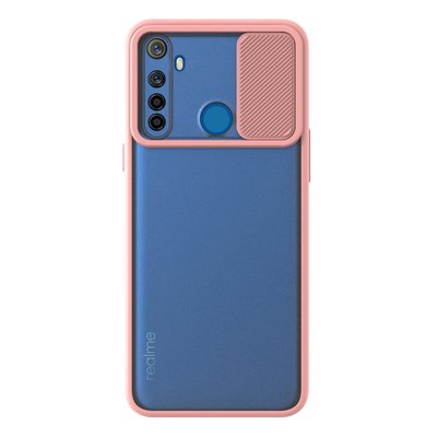 Microsonic Realme 6i Kılıf Slide Camera Lens Protection Pembe