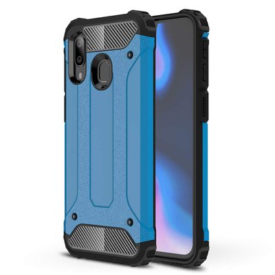 Microsonic Samsung Galaxy A40 Kılıf Rugged Armor Mavi