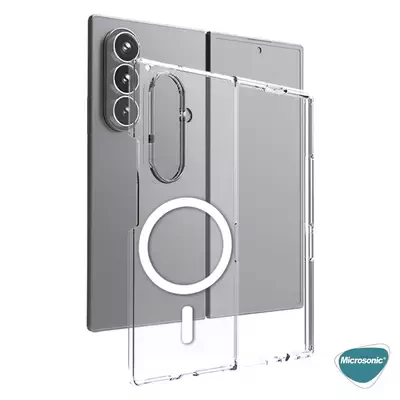 Microsonic Samsung Galaxy Z Fold 6 Kılıf MagSafe Clear Soft Şeffaf