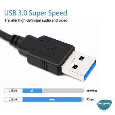 Microsonic 4K HD Video Capture Kablo, USB Hdmi Adaptör Çevirici Siyah