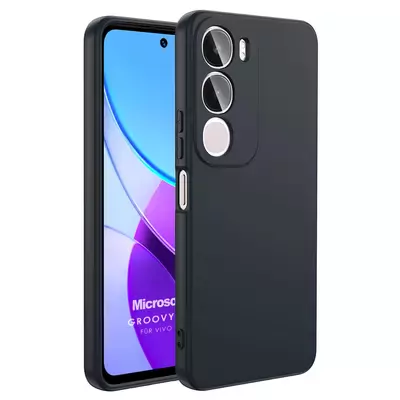 Microsonic Vivo Y19s Kılıf Groovy Soft Siyah