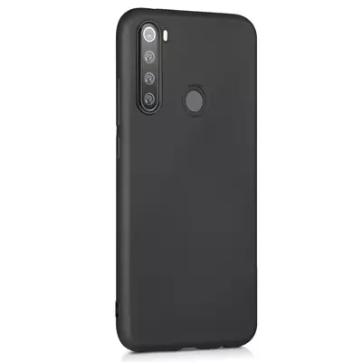 Microsonic Matte Silicone Xiaomi Redmi Note 8 Kılıf Siyah