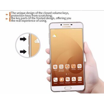 Caseup Samsung Galaxy C9 Pro Kılıf Transparent Soft Siyah