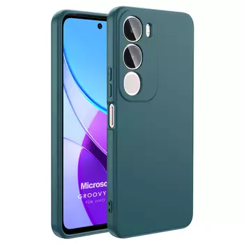 Microsonic Vivo Y19s Kılıf Groovy Soft Koyu Yeşil