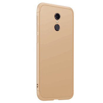 Microsonic Xiaomi Redmi 5 Kılıf Double Dip 360 Protective AYS Gold