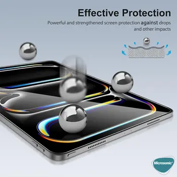 Microsonic Apple iPad Pro 13 2025 (A3360-A3361) Tempered Glass Cam Ekran Koruyucu
