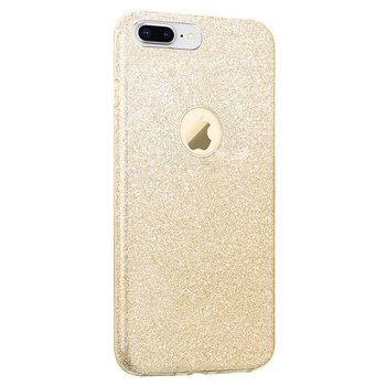 Microsonic Apple iPhone 7 Plus Kılıf Sparkle Shiny Gold