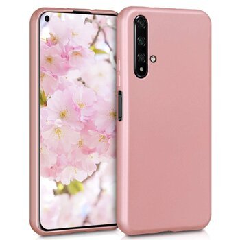 Microsonic Huawei Honor 20 Kılıf Matte Silicone Rose Gold