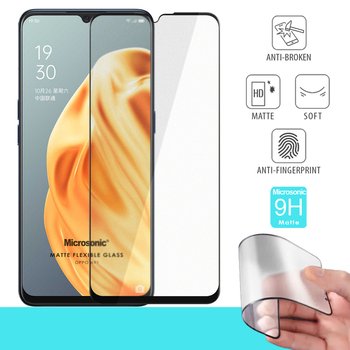 Microsonic Oppo A91 Matte Flexible Ekran Koruyucu Siyah