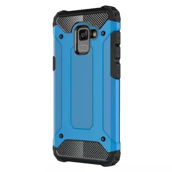 Microsonic Samsung Galaxy A8 2018 Kılıf Rugged Armor Mavi