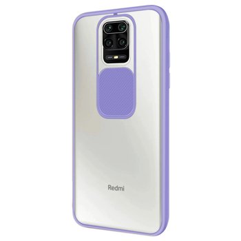 Microsonic Xiaomi Redmi Note 9 Pro Max Kılıf Slide Camera Lens Protection Lila