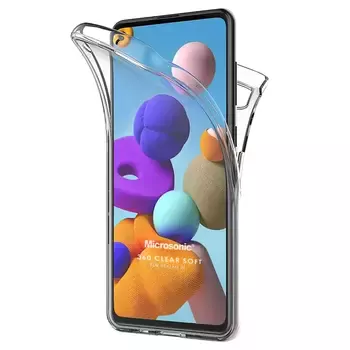 Microsonic Realme 8i Kılıf Komple Gövde Koruyucu Şeffaf