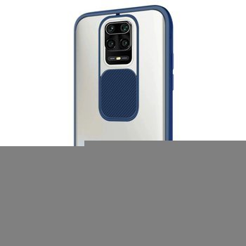 Microsonic Xiaomi Redmi Note 9 Pro Max Kılıf Slide Camera Lens Protection Lacivert