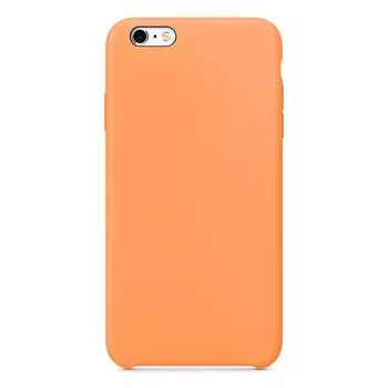 Microsonic Apple iPhone 6S Kılıf Liquid Lansman Silikon Papaya