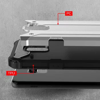 Microsonic Samsung Galaxy A8 2018 Kılıf Rugged Armor Kırmızı