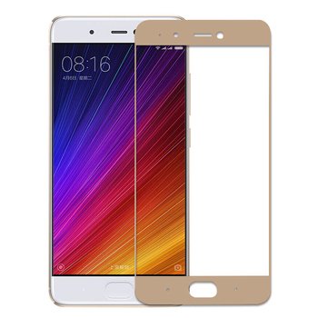 Microsonic Xiaomi Mi 5S Kavisli Temperli Cam Ekran Koruyucu Film Gold