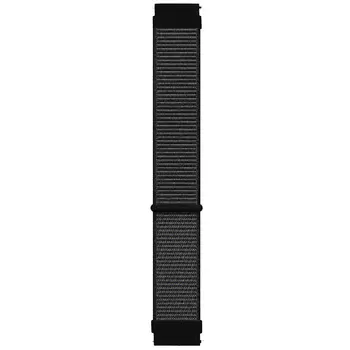 Microsonic Huawei Watch GT4 46mm Hasırlı Kordon Woven Sport Loop Siyah