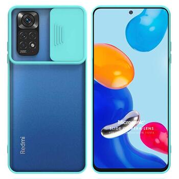 Microsonic Xiaomi Redmi Note 11 Kılıf Slide Camera Lens Protection Turkuaz