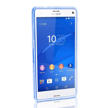 CaseUp Sony Xperia Z3 Compact Kılıf Transparent Soft Mavi