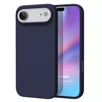 Microsonic Matte Silicone Apple iPhone 17 Air Kılıf Lacivert