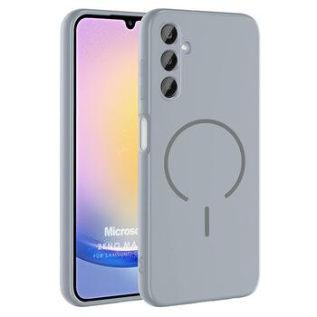 Microsonic Samsung Galaxy A14 Kılıf Zeno MagSafe Gri