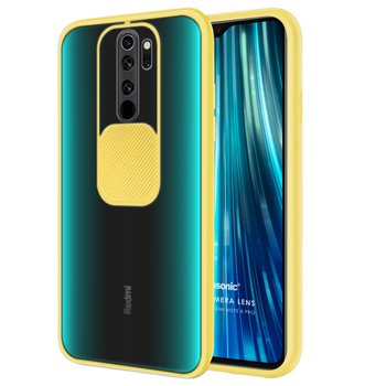 Microsonic Xiaomi Redmi Note 8 Pro Kılıf Slide Camera Lens Protection Sarı