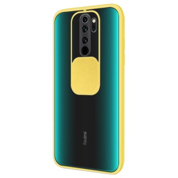 Microsonic Xiaomi Redmi Note 8 Pro Kılıf Slide Camera Lens Protection Sarı