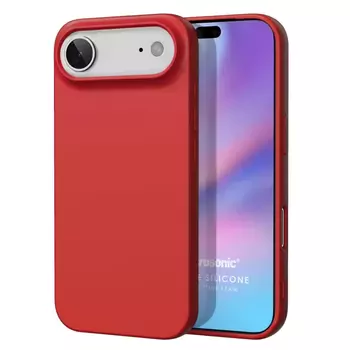 Microsonic Matte Silicone Apple iPhone 17 Air Kılıf Kırmızı