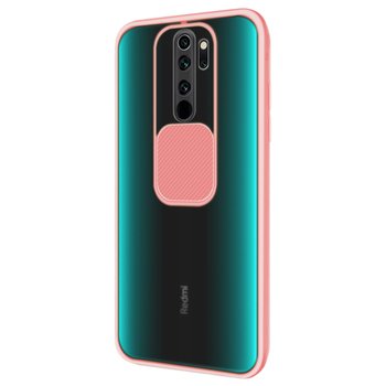 Microsonic Xiaomi Redmi Note 8 Pro Kılıf Slide Camera Lens Protection Pembe